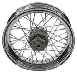 V-Twin Manufacturing Replica 40 Spoke Chrome Front/Rear Wheel, 16" X 4.00"