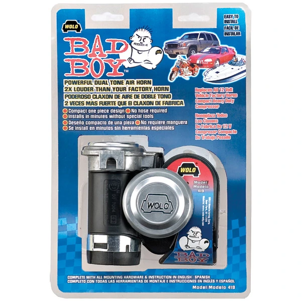 Wolo Bad Boy Black Air Horn - Image 2