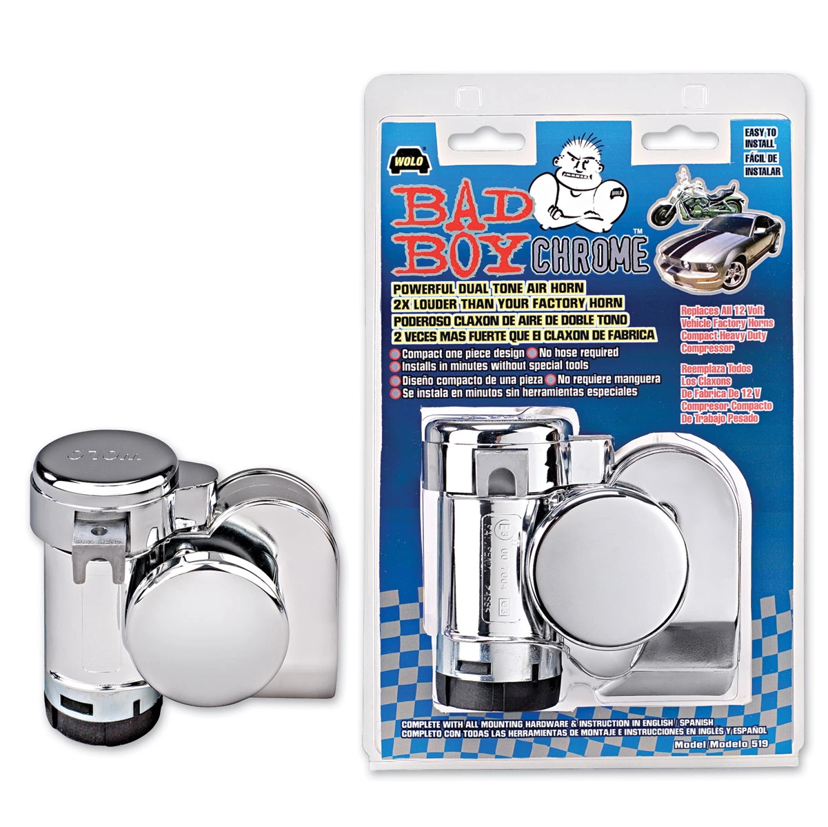 Wolo Bad Boy Chrome Air Horn