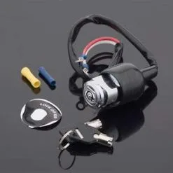 J&P Cycles Round Key Ignition Switch