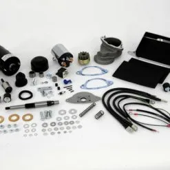 V-Twin Manufacturing Electric Start Conversion Kit With Black Starter