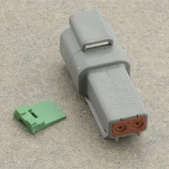 NAMZ Custom Cycle Deutsch 2- Pin Gray Plug Wiring Connector