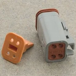 NAMZ Custom Cycle Deutsch 4-Pin Gray Plug Wiring Connector