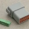 Novello Deutsch 12-Pin Gray Receptacle Wiring Connector