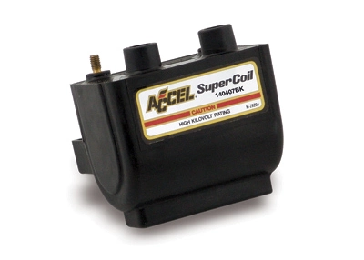ACCEL Black Dual Fire Super Coil For Electronic Ignition