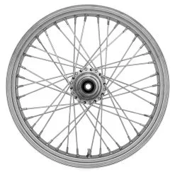Ride Wright Omega 40 Spoke Chrome Front Wheel, 21" X 2.15"