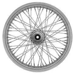 Ride Wright Omega 60 Spoke Chrome Front Wheel, 21" X 2.15"