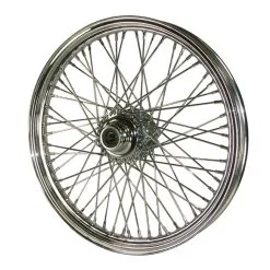 Mid-USA 60 Spoke Chrome Front Wheel 23" X 3.5"