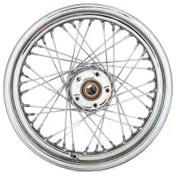 Drag Specialties Chrome 40 Spoke Rear Wheel, 16" X 3" Non-ABS
