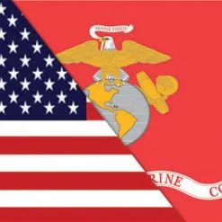 Rumbling Pride Reversible US/Marines Flag
