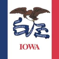 Rumbling Pride Iowa Flag