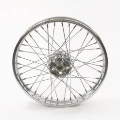 V-Twin Manufacturing Replica 40 Spoke Star Hub Chrome Front Wheel, 21" X 3.25"