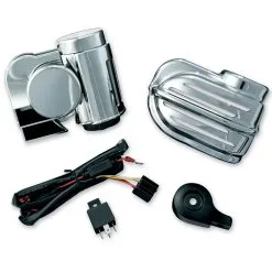 Kuryakyn Super Deluxe WOLO Bad Boy Horn Kit