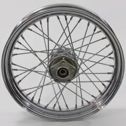 V-Twin Manufacturing 40 Spoke Chrome Front Wheel, 18" X 4.25"