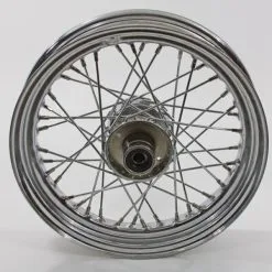 V-Twin Manufacturing 40 Spoke Chrome Front Wheel, 16" X 3.00"