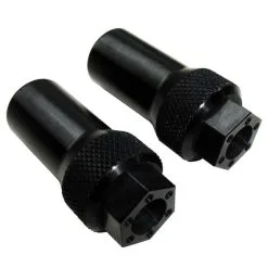 Joker Machine Black Anodized Axle Adjuster For Sportster Models