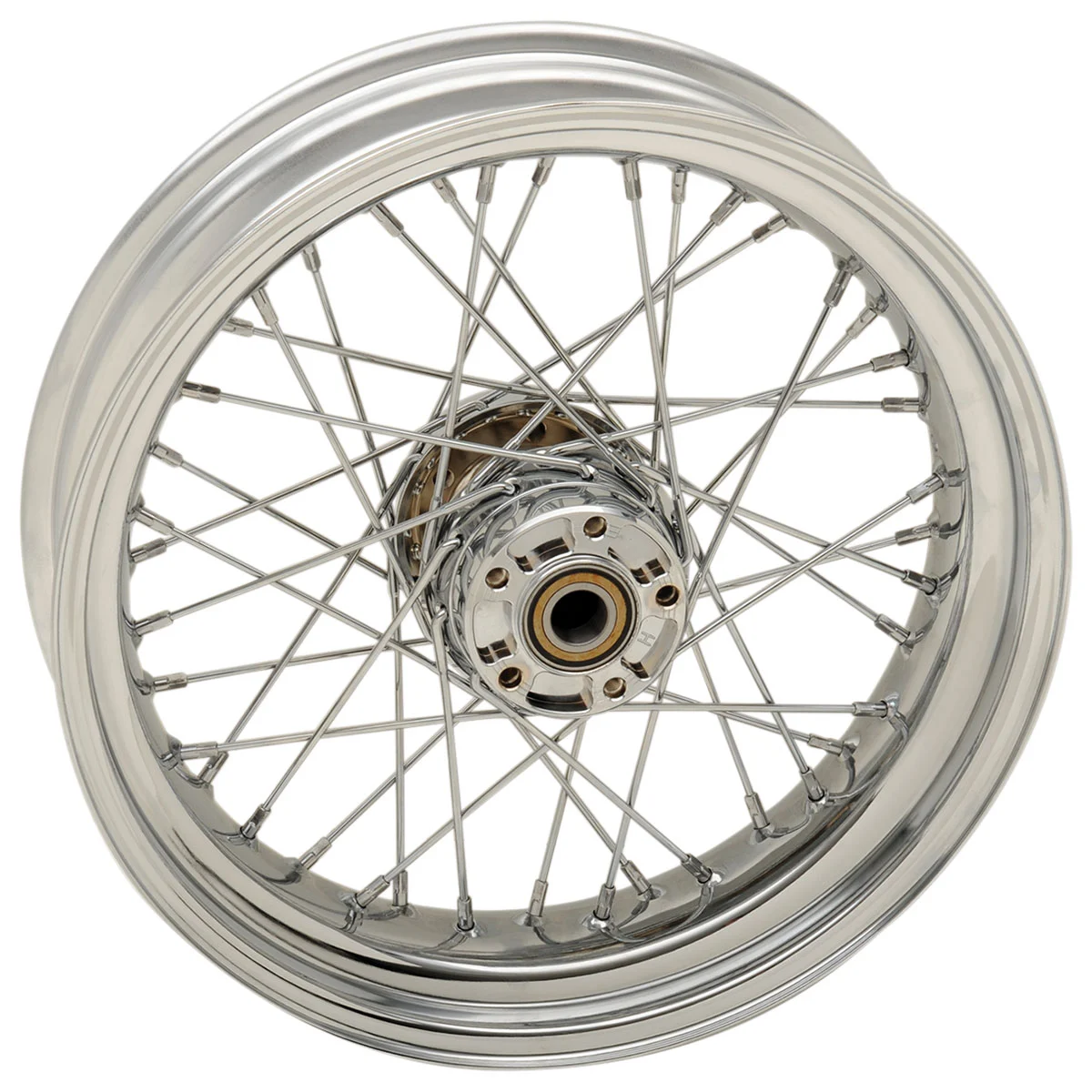 Drag Specialties 40 Spoke Chrome Rear Wheel, 17" X 4.5" ABS