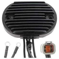 Drag Specialties Premium Voltage Black Regulator