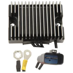 Drag Specialties Premium Voltage Black Regulator