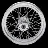 Drag Specialties 40 Spoke Laced Chrome Rear Wheel, 16" X 3"