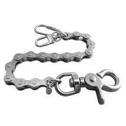 AMiGAZ Zinc Plated Bike Style 8" Key Chain