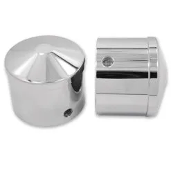 Avon Grips Chrome Air Cushion 1" Axle Nut Covers