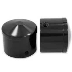 Avon Grips Black Anodized Air Cushion 1" Axle Nut Covers