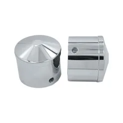 Avon Grips Chrome Custom Contour 1" Axle Nut Covers