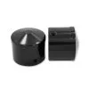 Avon Grips Black Anodized Custom Contour 1" Axle Nut Covers