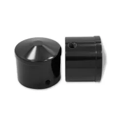 Avon Grips Black Anodized Custom Contour 1" Axle Nut Covers