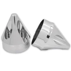 Avon Grips Chrome Spike 1" Axle Nut Covers