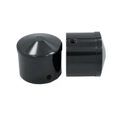 Avon Grips Black Anodized Air Cushion 7/8" Axle Nut Covers