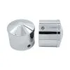 Avon Grips Chrome Custom Contour 7/8" Axle Nut Covers