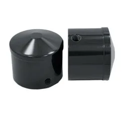 Avon Grips Black Anodized Custom Contour 7/8" Axle Nut Covers
