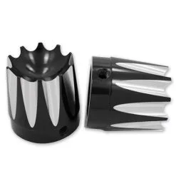 Avon Grips Black Anodized Excalibur 1" Axle Nut Covers