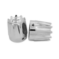 Avon Grips Chrome Excalibur 7/8" Axle Nut Covers