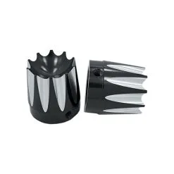 Avon Grips Black Anodized Excalibur 7/8" Axle Nut Covers