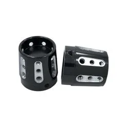 Avon Grips Black Anodized Gatlin 7/8" Axle Nut Covers