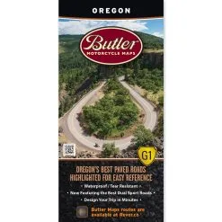 Butler Maps G1 Oregon Motorcycle Map