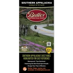 Butler Maps G1 Southern Appalachia Motorcycle Map