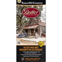 Butler Maps G1 Texas Hill Motorcycle Map