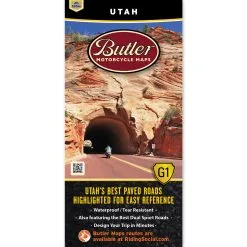 Butler Maps G1 Utah Motorcycle Map