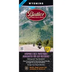 Butler Maps G1 Wyoming Motorcycle Map