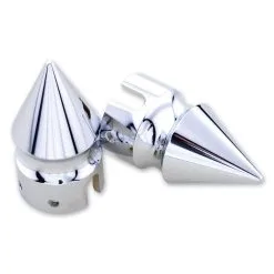 Milwaukee Twins Spike Front Axle Nut Covers