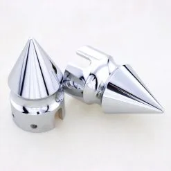 Milwaukee Twins Spike Front Axle Nut Covers