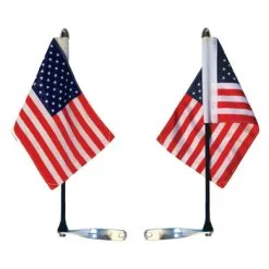 Rumbling Pride CCM 90 Switch Blade Polished Bracket Flag Mounting System