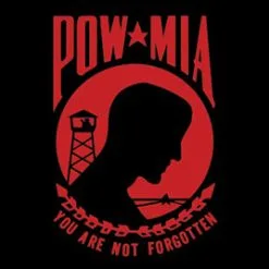 Rumbling Pride Red POW-MIA 6″ X 9″ Flag