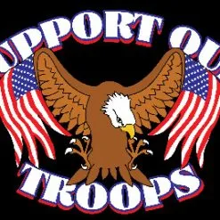 Rumbling Pride Support Our Troops 6″ X 9″ Flag