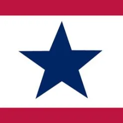 Rumbling Pride Blue Star 6″ X 9″ Flag