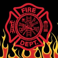 Rumbling Pride Fireman Flames 6″ X 9″ Flag